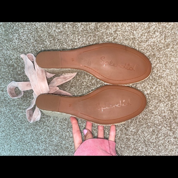 Splendid pink espadrille wedges - Picture 5 of 5